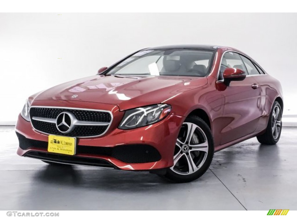 2018 E 400 Coupe - designo Cardinal Red Metallic / Macchiato Beige/Black photo #12