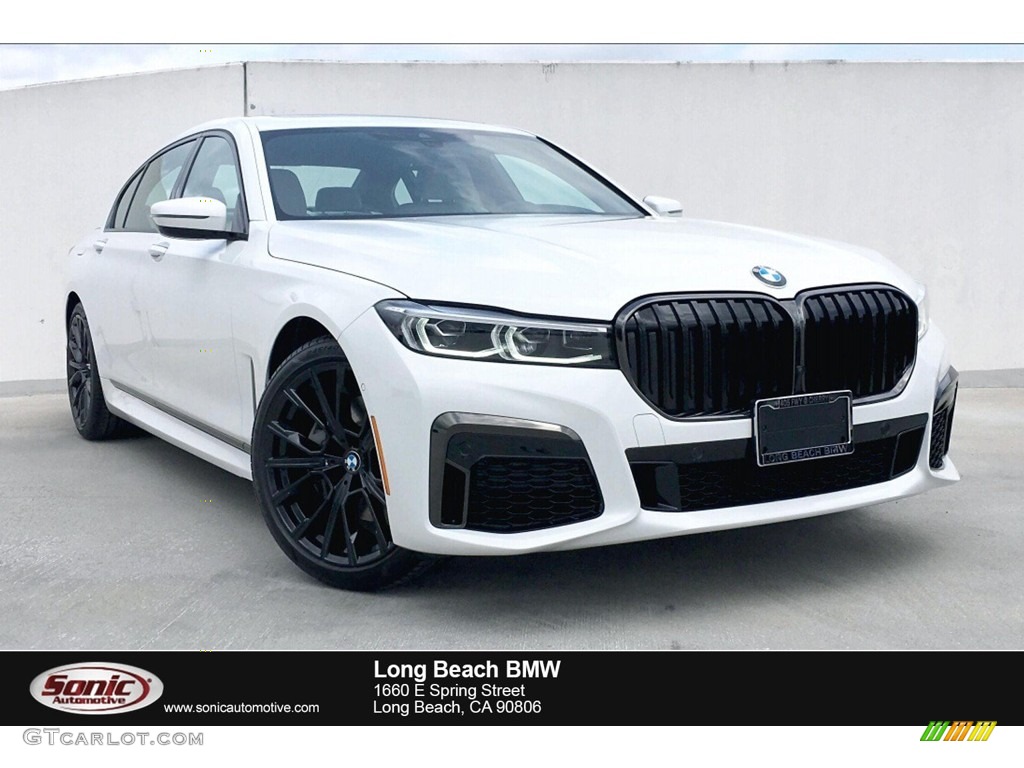 2020 7 Series 740i Sedan - Alpine White / Ivory White/Black photo #1
