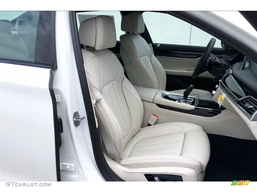 2020 7 Series 740i Sedan - Alpine White / Ivory White/Black photo #2