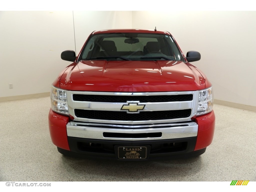 2011 Silverado 1500 LS Extended Cab - Victory Red / Dark Titanium photo #2