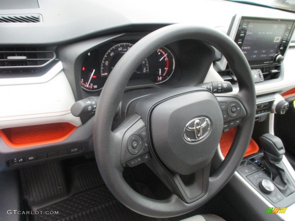 2019 Toyota RAV4 Adventure AWD Black Steering Wheel Photo #133648119
