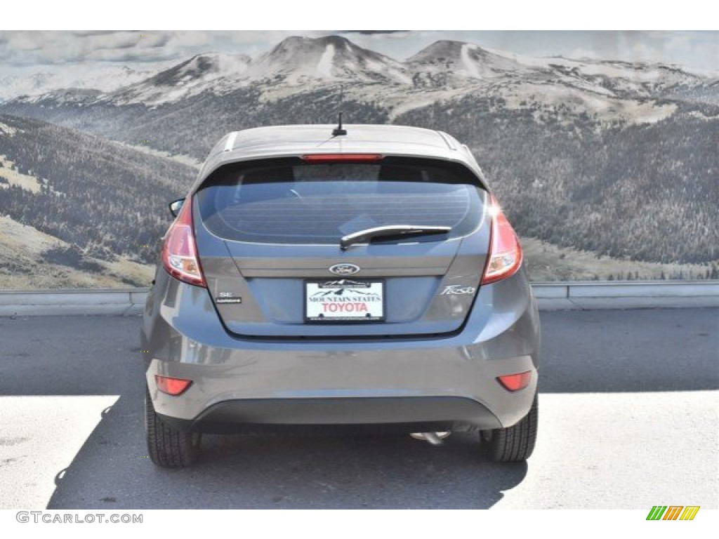 2015 Fiesta SE Hatchback - Magnetic Metallic / Medium Light Stone photo #8
