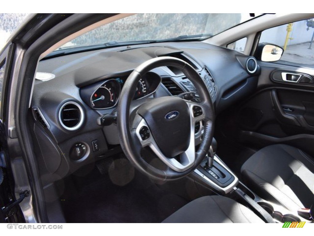 2015 Fiesta SE Hatchback - Magnetic Metallic / Medium Light Stone photo #10