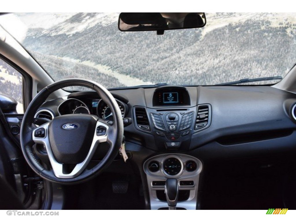 2015 Fiesta SE Hatchback - Magnetic Metallic / Medium Light Stone photo #13