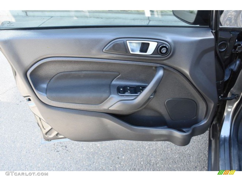 2015 Fiesta SE Hatchback - Magnetic Metallic / Medium Light Stone photo #24