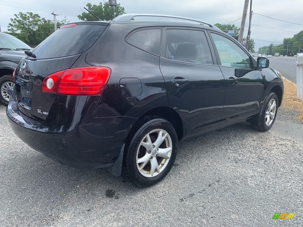 2009 Rogue S AWD - Wicked Black / Gray photo #3