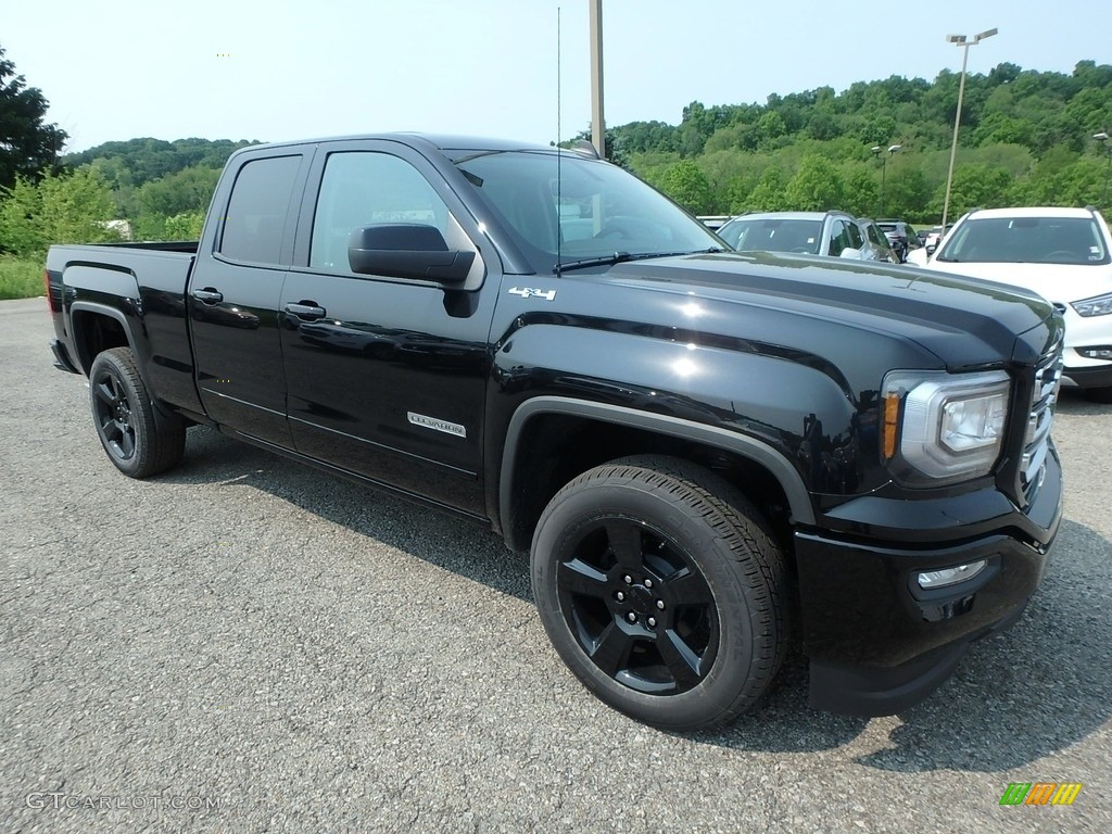 Onyx Black 2019 GMC Sierra 1500 Limited Elevation Double Cab 4WD Exterior Photo #133649630
