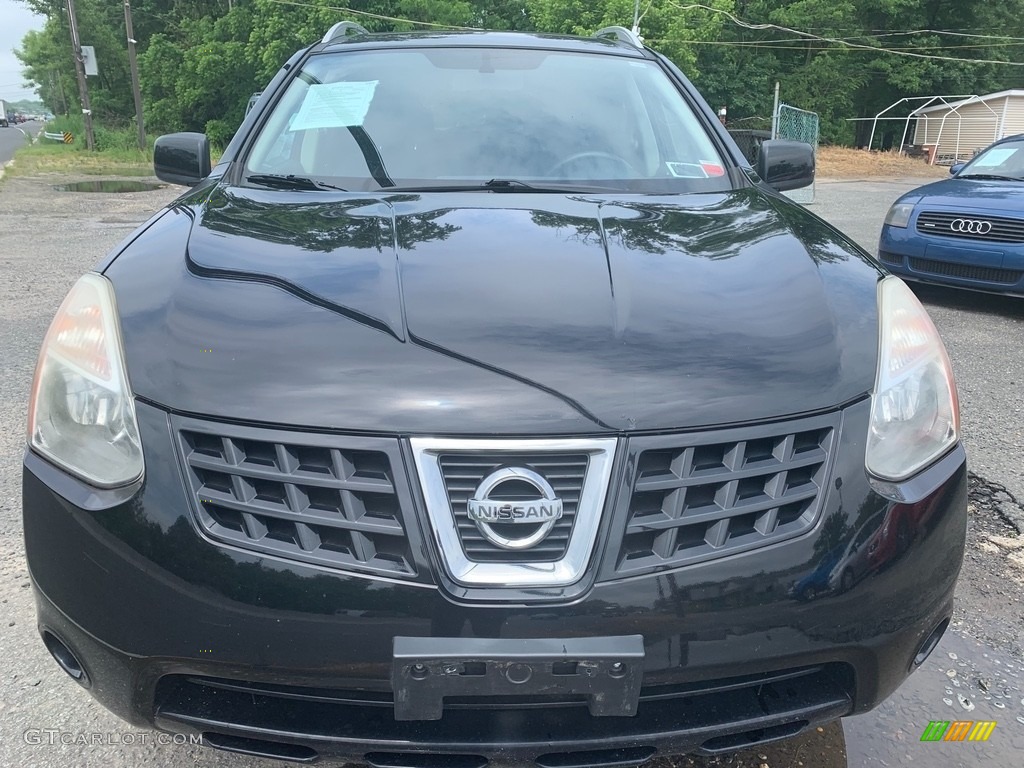 2009 Rogue S AWD - Wicked Black / Gray photo #12