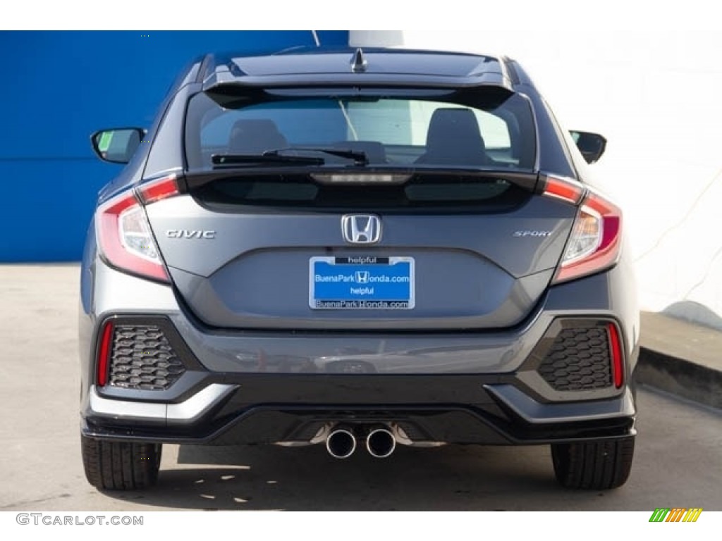 2019 Civic Sport Hatchback - Polished Metal Metallic / Black photo #6