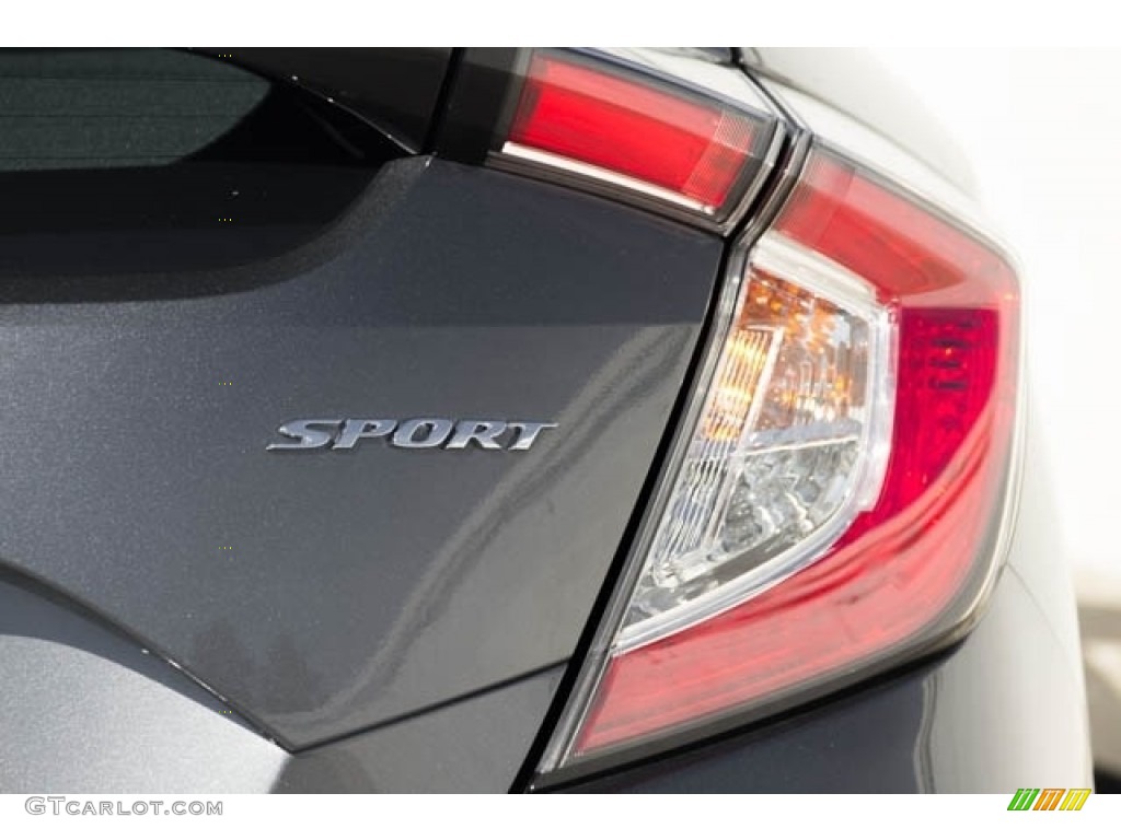 2019 Civic Sport Hatchback - Polished Metal Metallic / Black photo #8