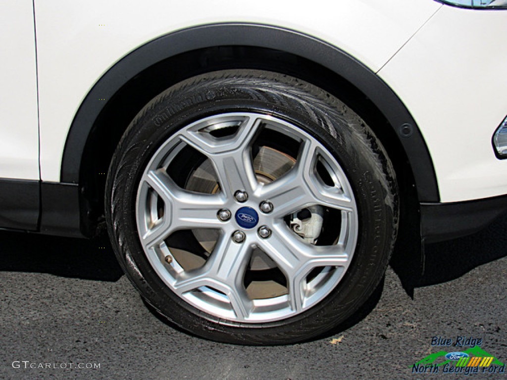 2017 Escape Titanium 4WD - White Platinum / Charcoal Black photo #9