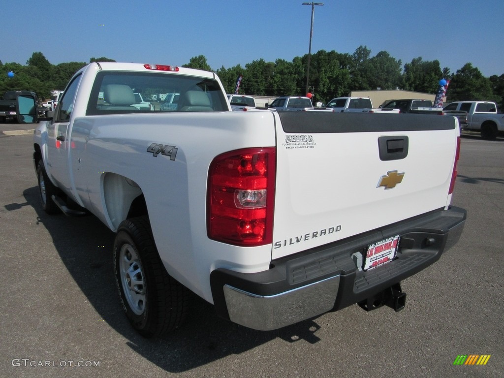 2012 Silverado 2500HD Work Truck Regular Cab 4x4 Plow Truck - Summit White / Dark Titanium photo #3