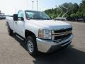 Summit White - Silverado 2500HD Work Truck Regular Cab 4x4 Plow Truck Photo No. 7