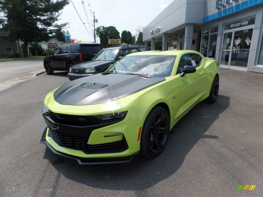 2019 Camaro SS Coupe - Shock (Light Green) / Jet Black photo #4