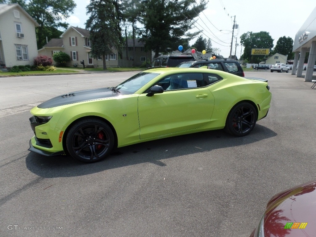 2019 Camaro SS Coupe - Shock (Light Green) / Jet Black photo #5