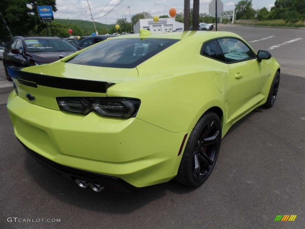 2019 Camaro SS Coupe - Shock (Light Green) / Jet Black photo #9