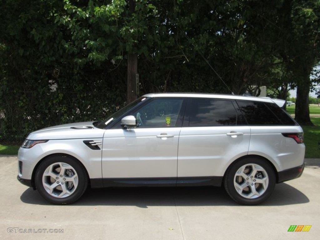 Indus Silver Metallic 2019 Land Rover Range Rover Sport HSE Exterior Photo #133656893