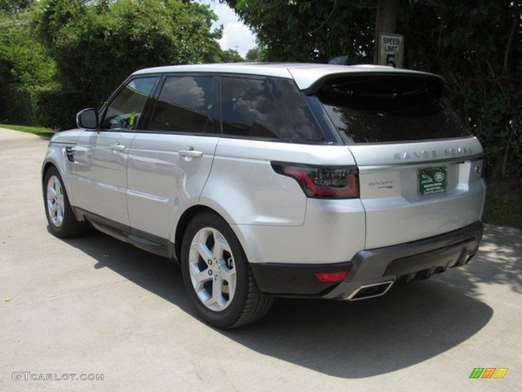 2019 Range Rover Sport HSE - Indus Silver Metallic / Ebony/Ebony photo #12