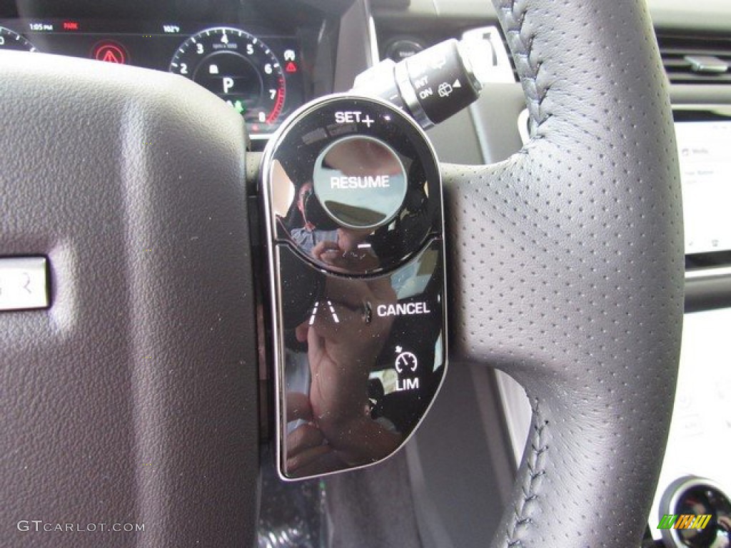 2019 Land Rover Range Rover Sport HSE Ebony/Ebony Steering Wheel Photo #133657724