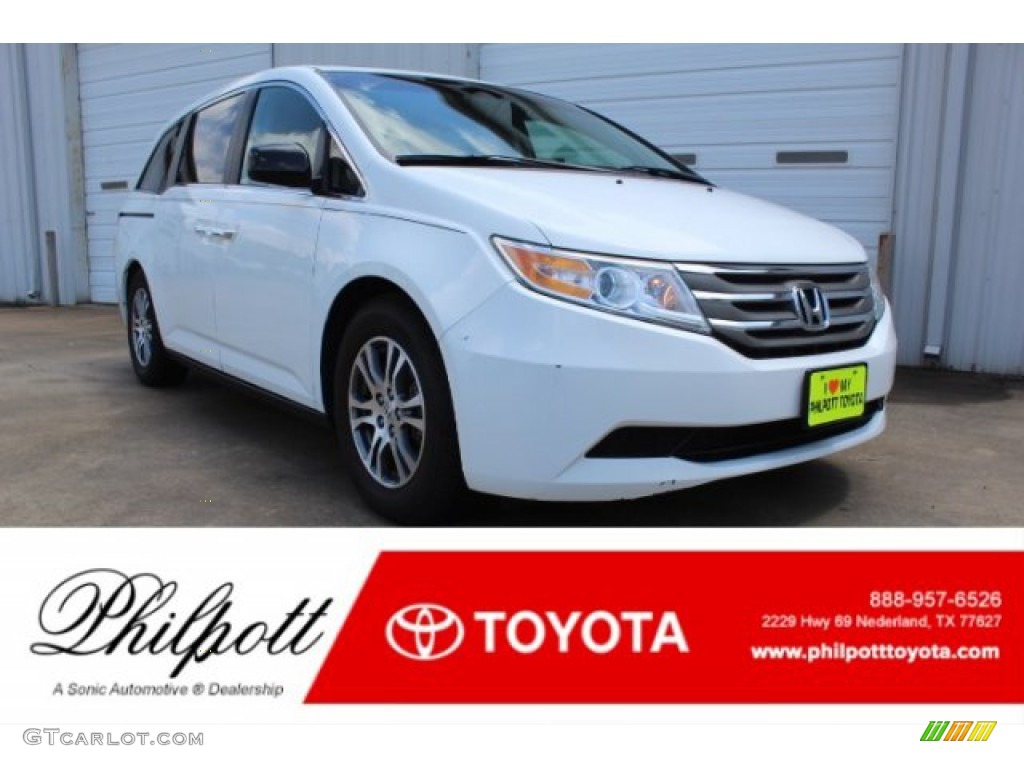 2011 Odyssey EX-L - Taffeta White / Gray photo #1