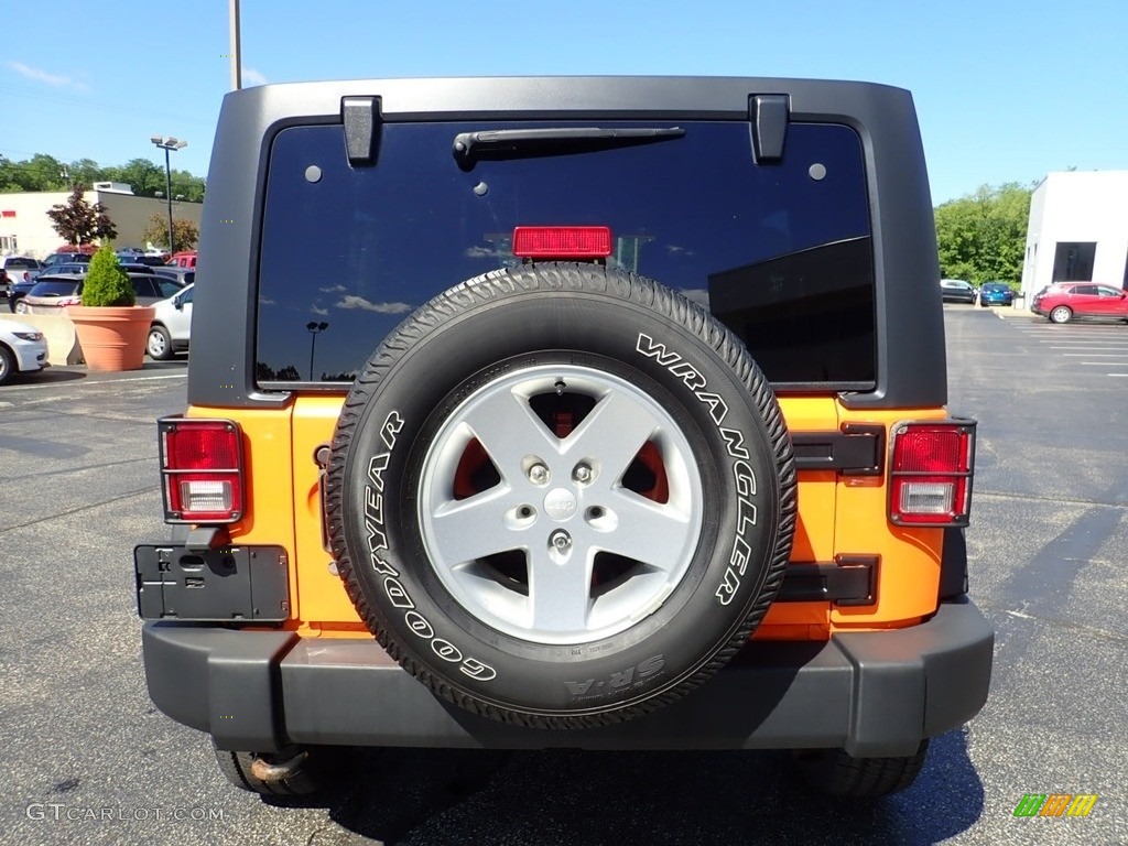 2012 Wrangler Unlimited Sport 4x4 - Crush Orange / Black photo #6