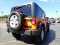 2012 Crush Orange Jeep Wrangler Unlimited Sport 4x4  photo #7