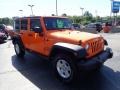 2012 Crush Orange Jeep Wrangler Unlimited Sport 4x4  photo #10