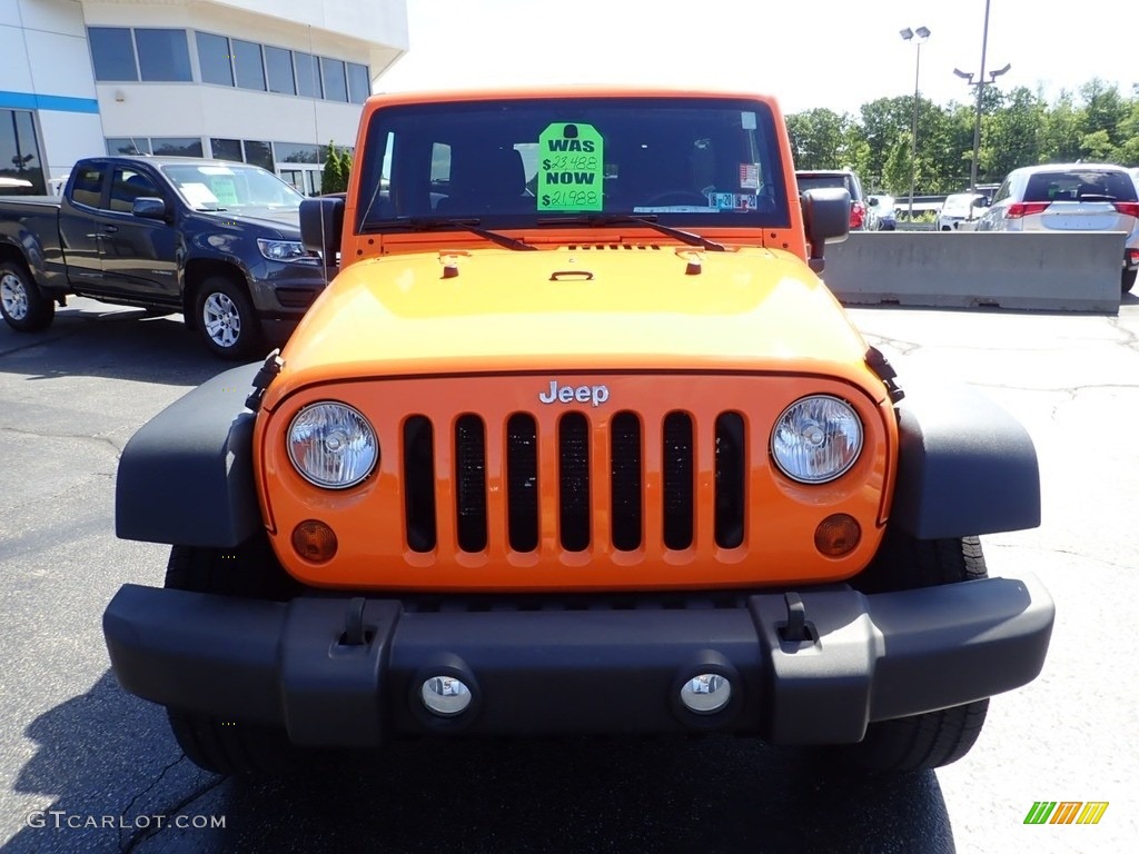 2012 Wrangler Unlimited Sport 4x4 - Crush Orange / Black photo #12