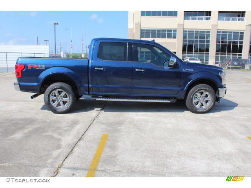 2018 F150 Lariat SuperCrew 4x4 - Blue Jeans / Black photo #10