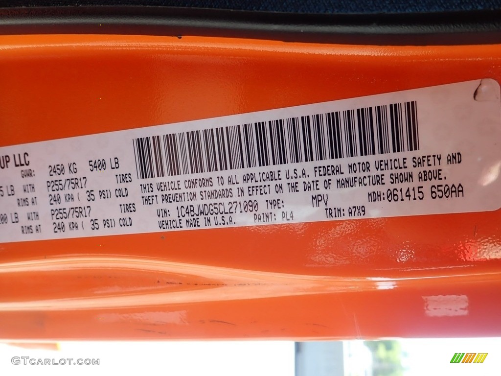 2012 Wrangler Unlimited Sport 4x4 - Crush Orange / Black photo #29