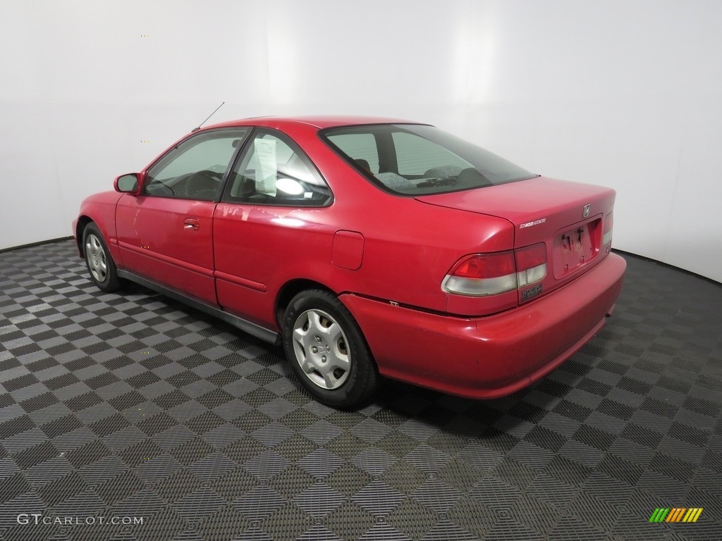 2000 Civic EX Coupe - Flamenco Black Pearl / Dark Gray photo #8