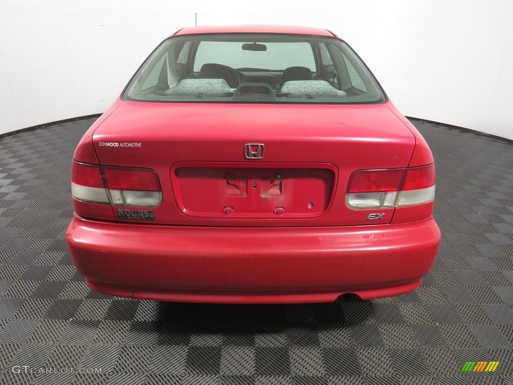 2000 Civic EX Coupe - Flamenco Black Pearl / Dark Gray photo #10