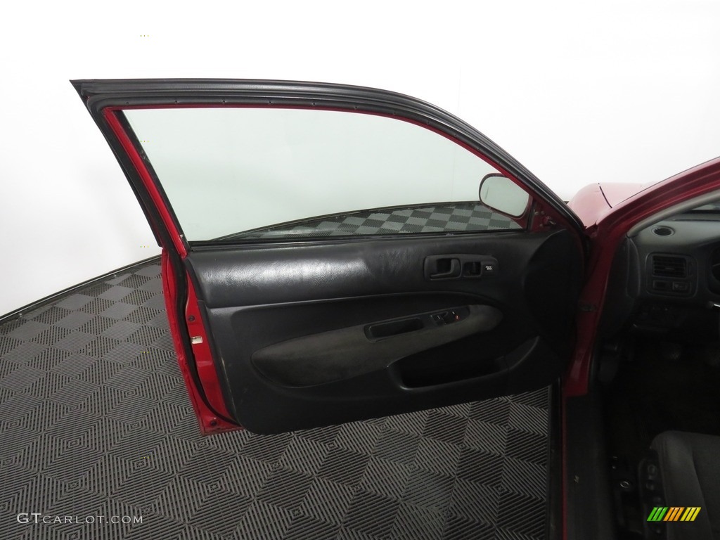 2000 Civic EX Coupe - Flamenco Black Pearl / Dark Gray photo #19