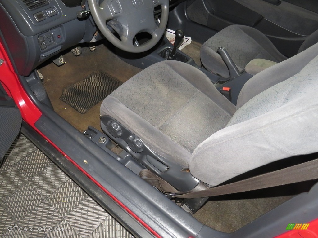 2000 Civic EX Coupe - Flamenco Black Pearl / Dark Gray photo #20