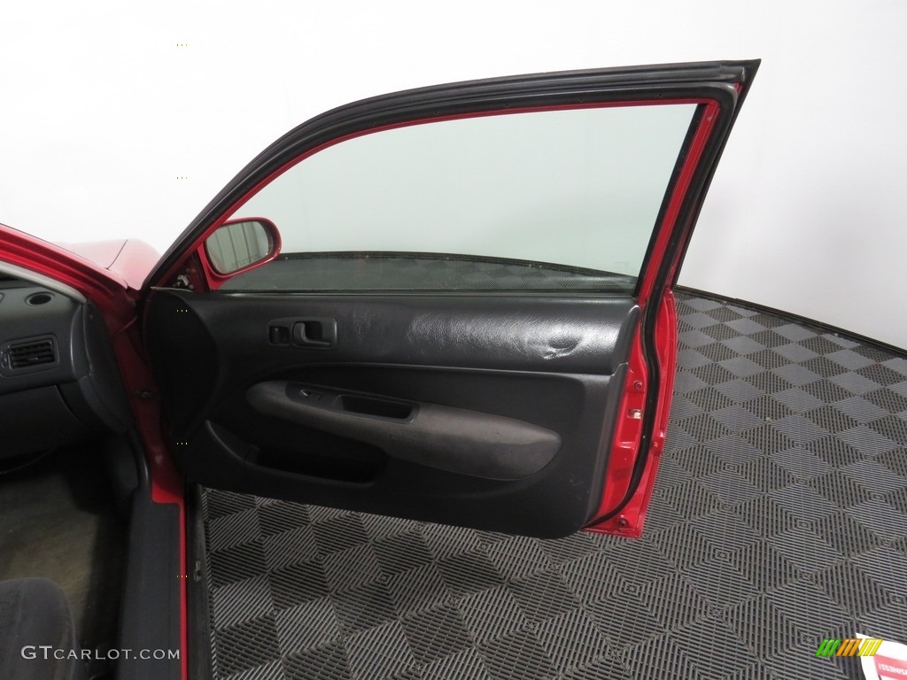 2000 Civic EX Coupe - Flamenco Black Pearl / Dark Gray photo #23