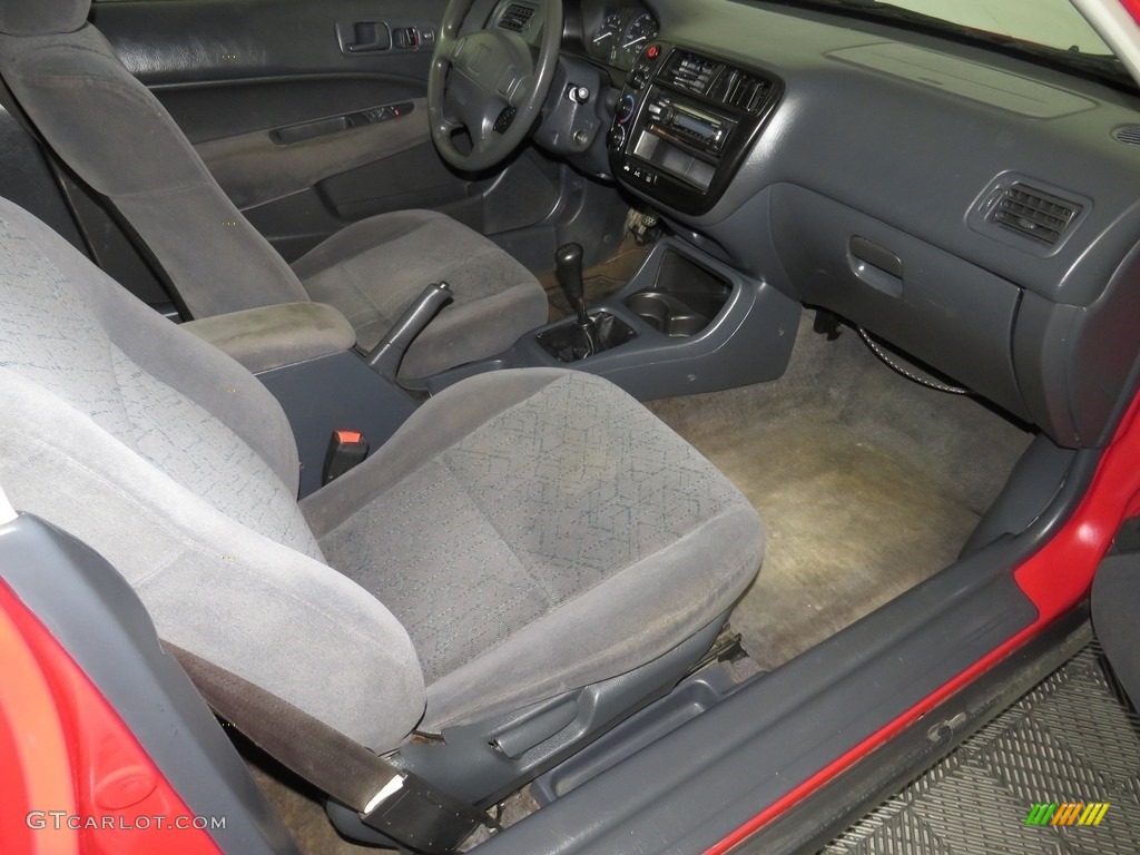 2000 Civic EX Coupe - Flamenco Black Pearl / Dark Gray photo #24