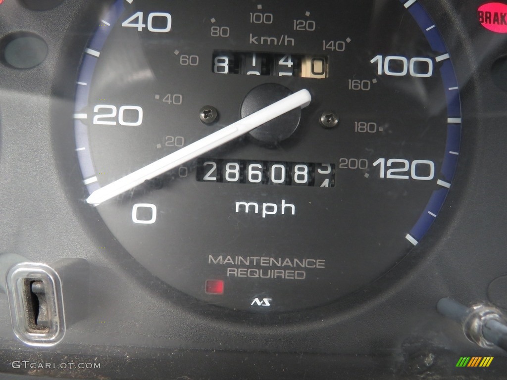 2000 Civic EX Coupe - Flamenco Black Pearl / Dark Gray photo #27