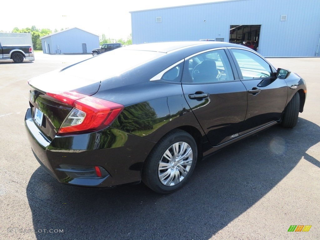 2017 Civic LX Sedan - Crystal Black Pearl / Black photo #15