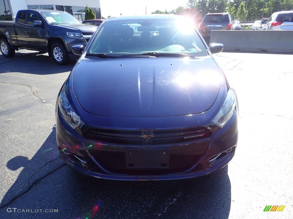 2015 Dart SXT - True Blue Pearl / Black/Light Tungsten Accent Stitching photo #12