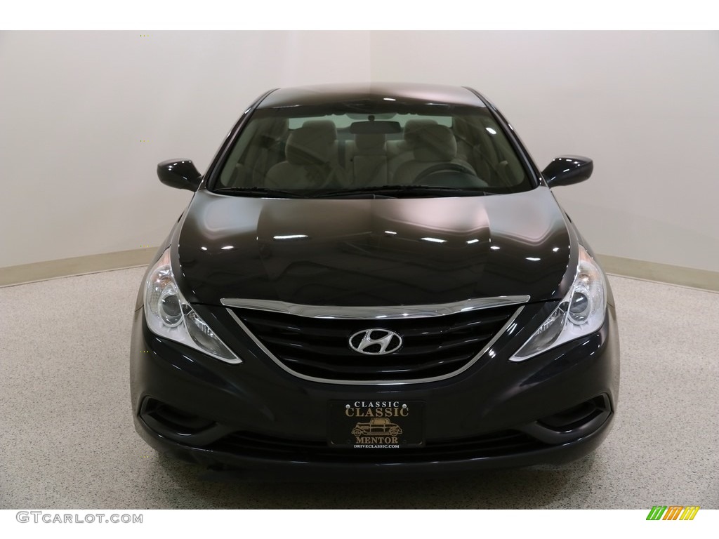 2011 Sonata GLS - Black Plum Pearl / Camel photo #2
