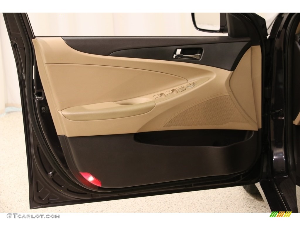 2011 Sonata GLS - Black Plum Pearl / Camel photo #4