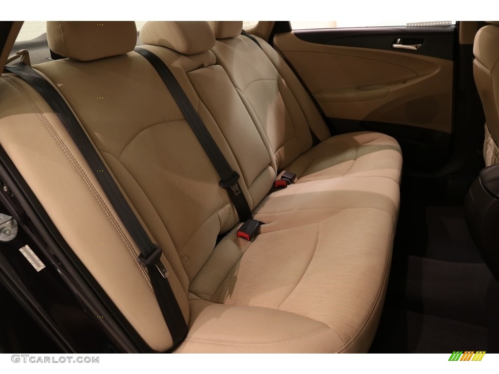 2011 Sonata GLS - Black Plum Pearl / Camel photo #14