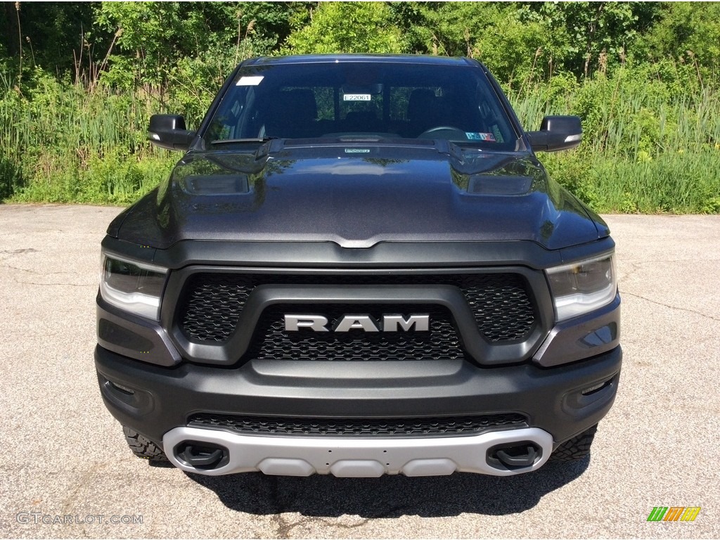 2019 1500 Rebel Quad Cab 4x4 - Granite Crystal Metallic / Black/Red photo #2