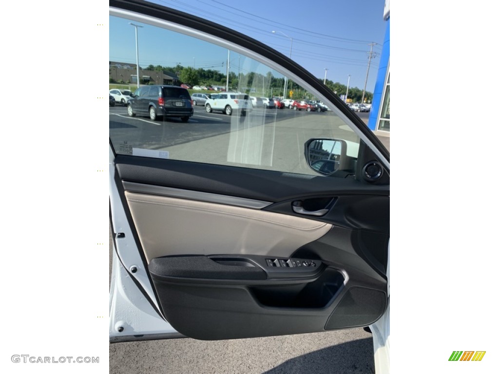 2019 Civic EX Hatchback - Taffeta White / Ivory photo #10