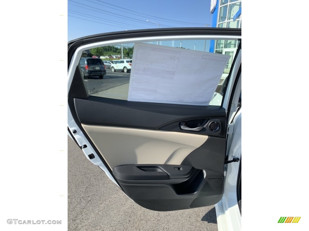 2019 Civic EX Hatchback - Taffeta White / Ivory photo #16