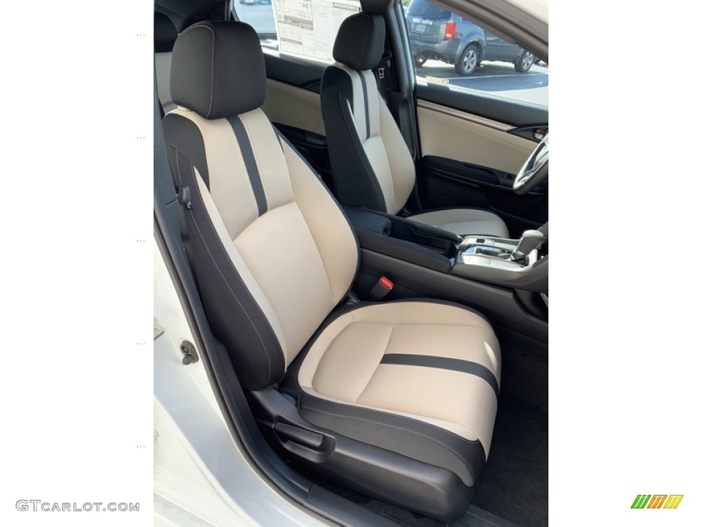 2019 Civic EX Hatchback - Taffeta White / Ivory photo #26