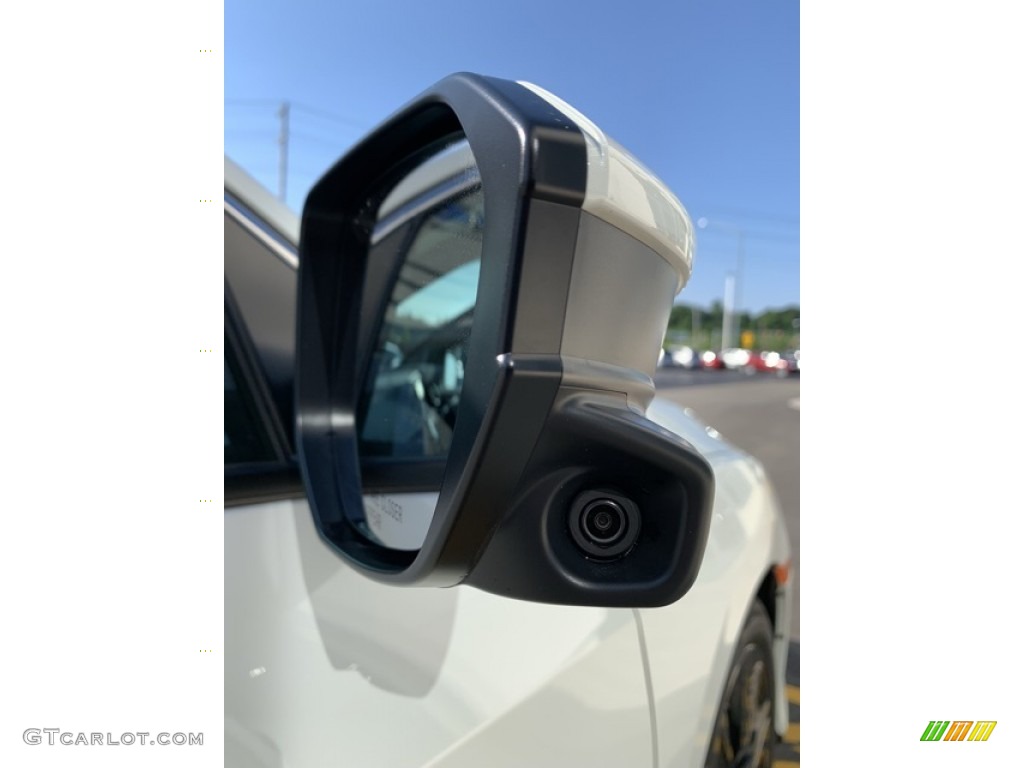 2019 Civic EX Hatchback - Taffeta White / Ivory photo #28