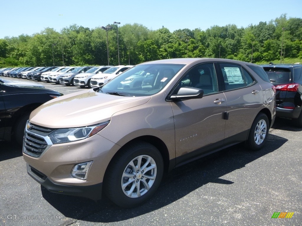 2019 Equinox LS - Sandy Ridge Metallic / Medium Ash Gray photo #1