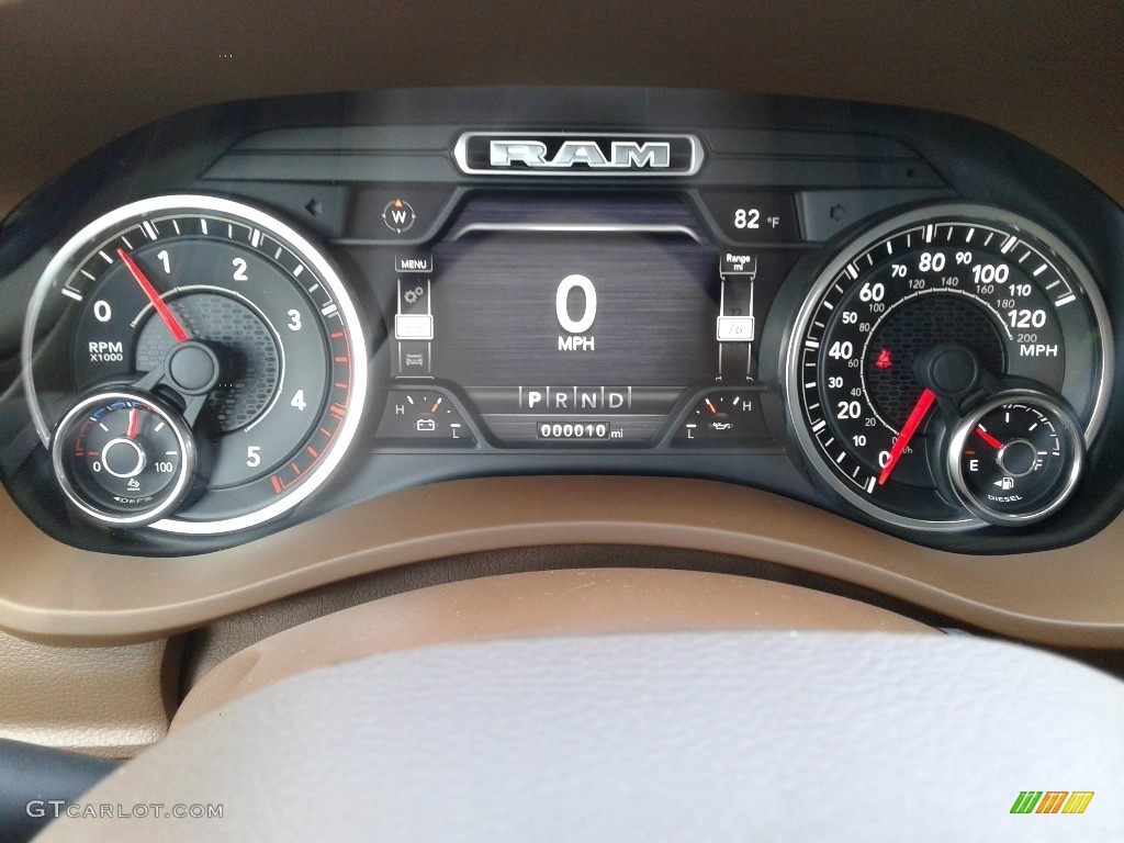 2019 Ram 3500 Laramie Mega Cab 4x4 Gauges Photo #133672357