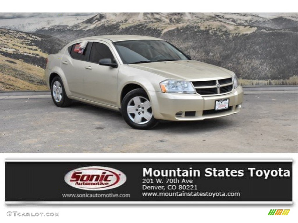 2010 Avenger SXT - White Gold / Dark Slate Gray photo #1